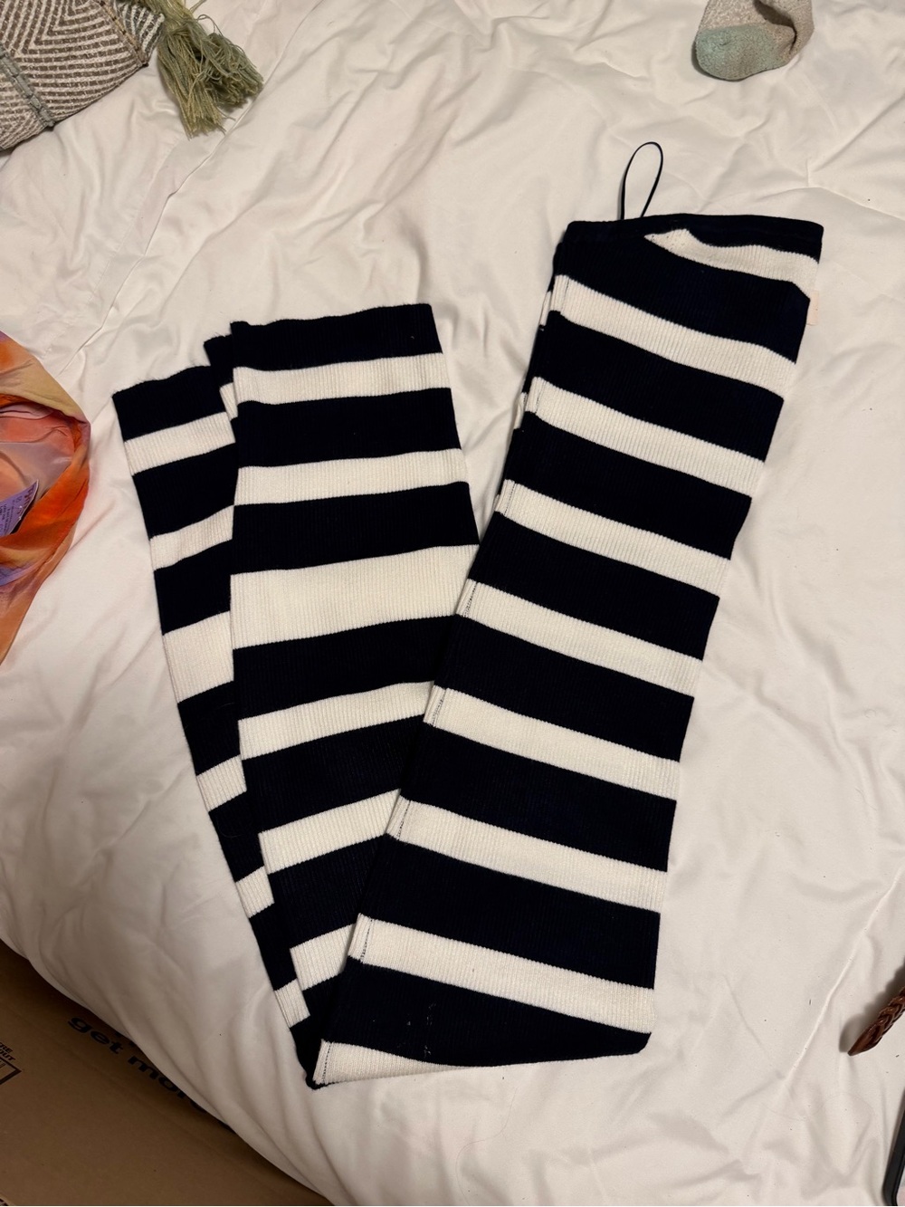 House of Harlow 1960 Black and White Striped Kids Leggings